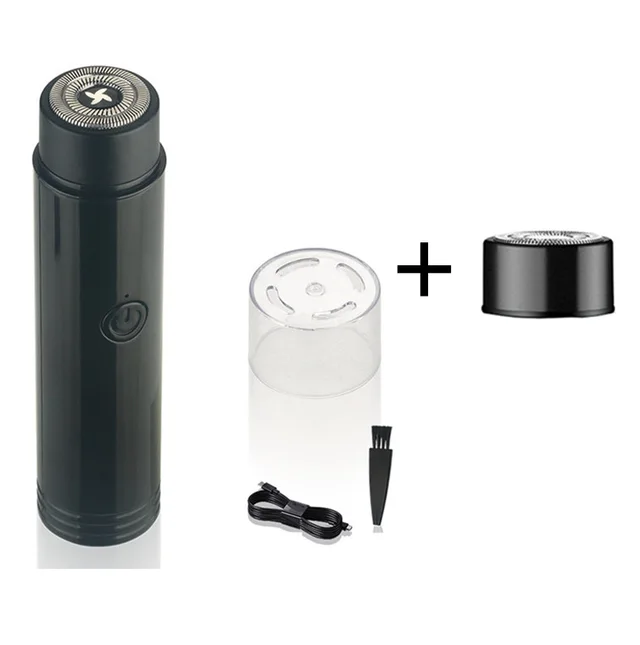 Mini Electric Shaver Portable Car Rechargeable Shaver Primary Color With Spare Head - Shop at LoveMi