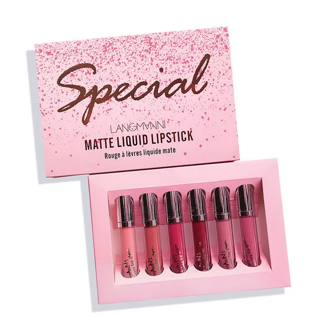 Lipstick 6 Count Set Matte Velvet Lip Gloss 6Sets - Shop at LoveMi