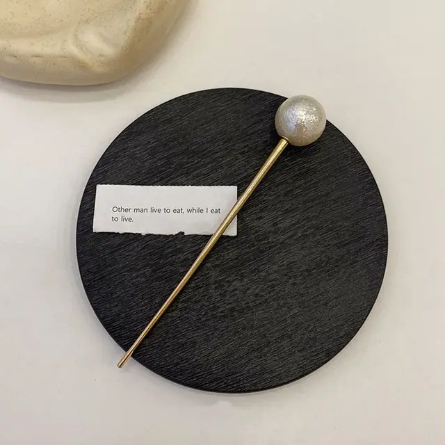 All match Temperament Metal Pearl Hairpin Frosted L - Shop at LoveMi
