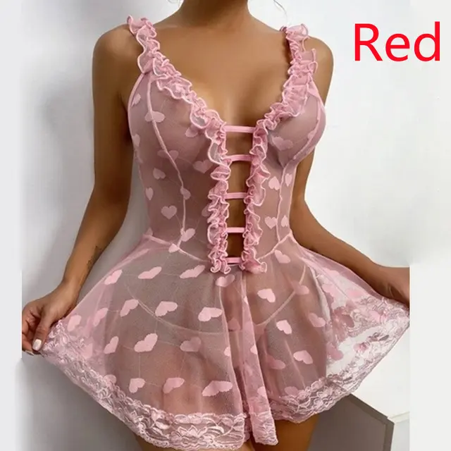 Perspective Black Lace Mini Skirt Erotic Lingerie Red - Shop at LoveMi