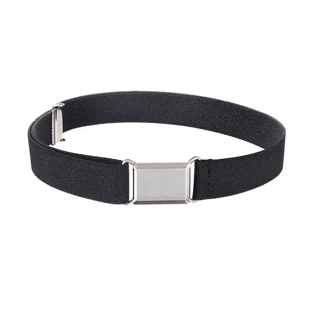 Children's Men's And Women's Elastic Band Monochrome Pants Belt Black - Shop at LoveMi