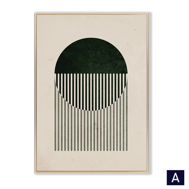 Modern Vintage Black Poster Abstract Wall Art Canvas Painting - Shop at LoveMi