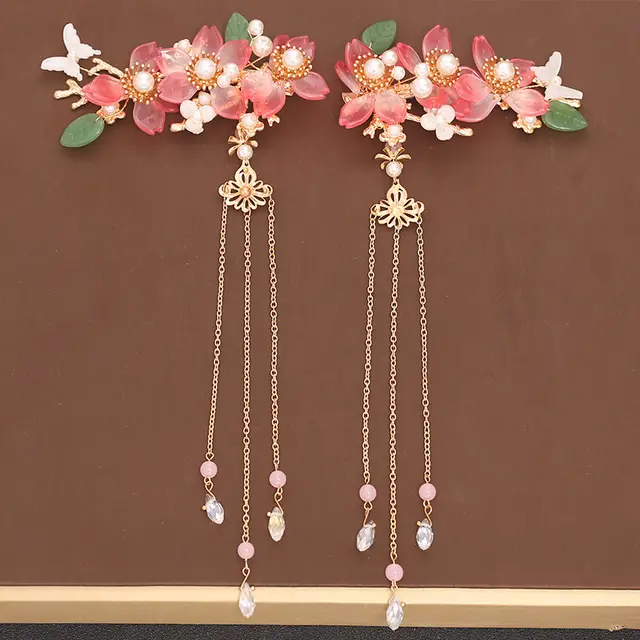 Headdress Hair Plug Fringed Hairpin Full Set Step Rock 9Color - Shop at LoveMi