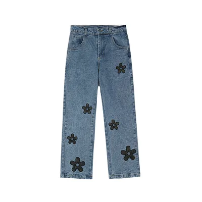 Brand Loose Straight Trousers Trend Casual Pants Blue - Shop at LoveMi