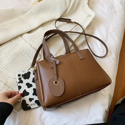 Handbag Messenger Casual Women's Underarm Bag Brown - Shop at LoveMi