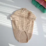 Warm Pet Sweater For Small And Medium Dogs - Apricot
