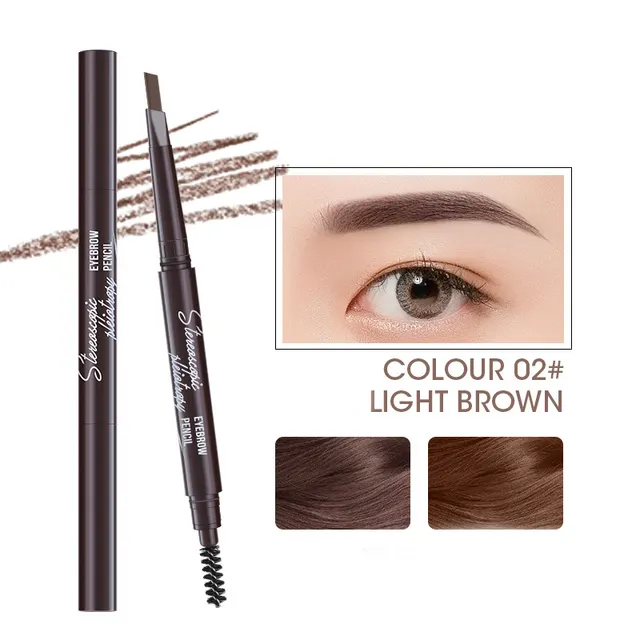 Triangular Double Head Auto rotating Eyebrow Pencil - Shop at LoveMi