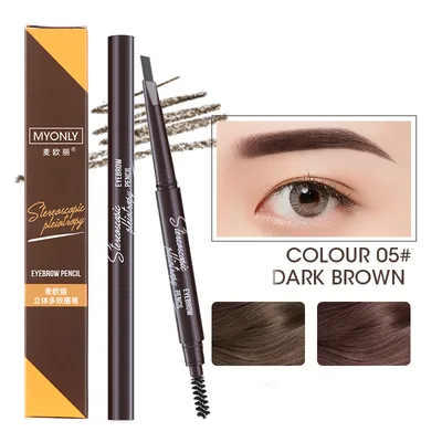 Triangular Double Head Auto rotating Eyebrow Pencil J - Shop at LoveMi