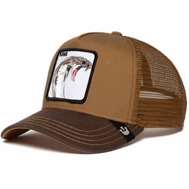 Men's Sunscreen Sunshade Mesh Eagle Pattern Baseball Hat Khaki Snake - Shop at LoveMi
