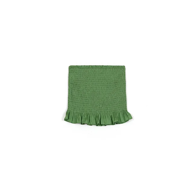 Women's Solid Color Anti glare Vest Spring New Tube Top All match Wrap Chest Green - Shop at LoveMi