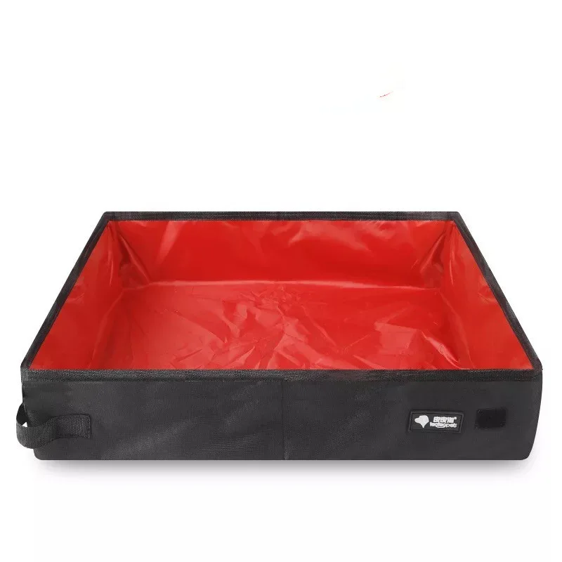 Portable Cat Litter Box Foldable To Carry Red - Shop at LoveMi