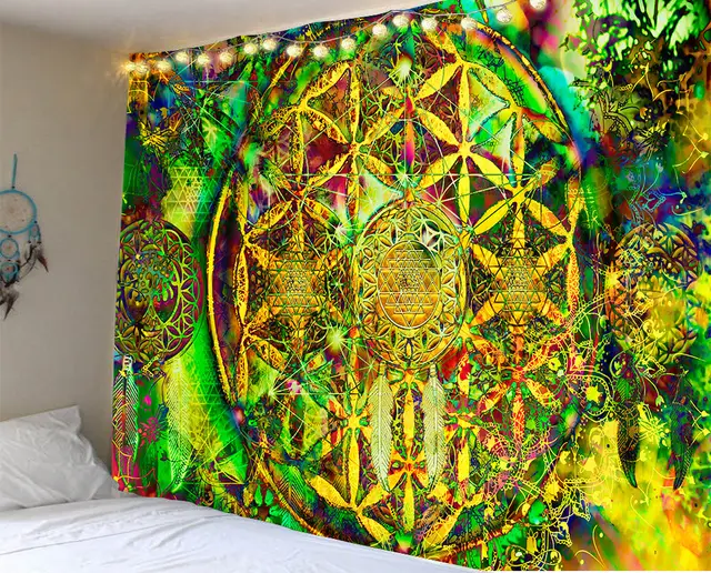 Mandala Series Printed Home Tapestry Wall Hanging Beach Towel Sitting Blanket Xllp02 - Shop at LoveMi
