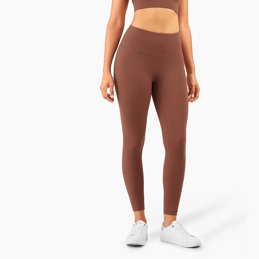 High Waist No T Tipped Thin Anti Rolling Peach Leggings Ancient Copper - Shop at LoveMi
