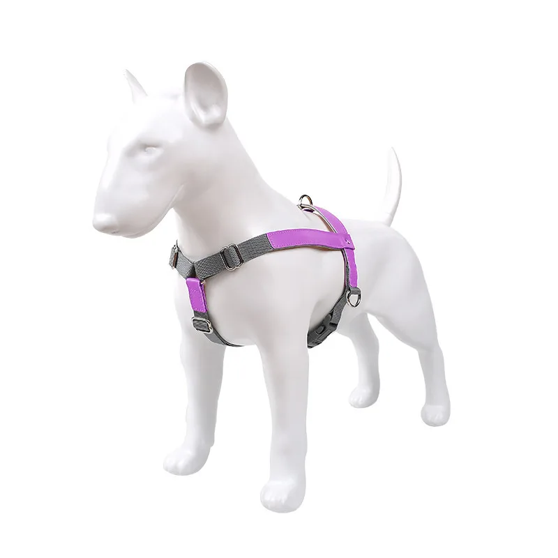 Leather Pet Dog Chest Harness Vest Nylon Leash Set Red - Shop at LoveMi