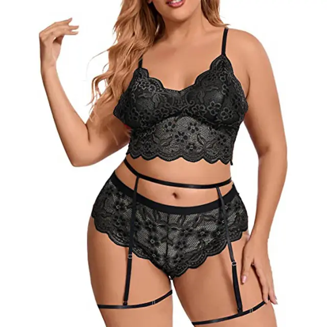 European And American Lingerie Fashion Ladies Temptation Lace Black - Shop at LoveMi