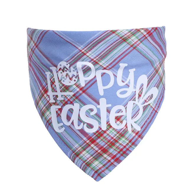 Easter Bunny Pet Triangle Towel Single Layer Blue - Shop at LoveMi