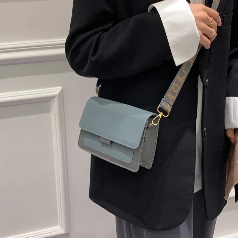 Fashion Casual Retro Simple Messenger Bag Blue - Shop at LoveMi