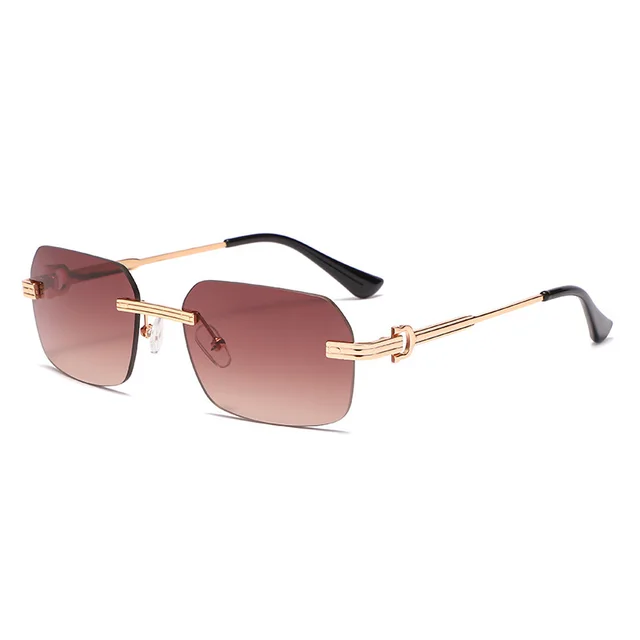 Fashion Irregular Crystal Cut Square Sunglasses C2 - Shop at LoveMi