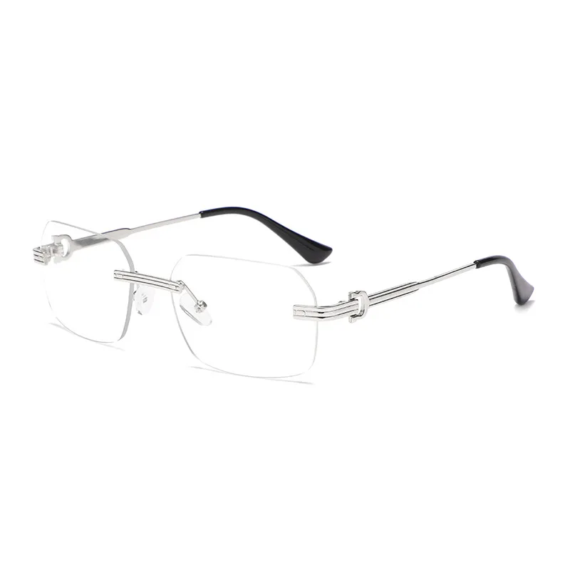 Fashion Irregular Crystal Cut Square Sunglasses - C7