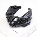 Women's Fashion Style Middle Knot Headband - Black