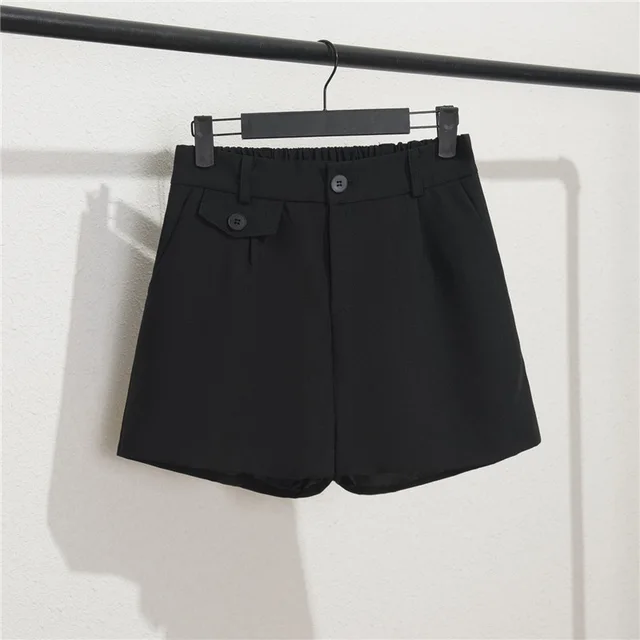 High Waist A line Wide Leg Pants Loose And Slim Black - Shop at LoveMi