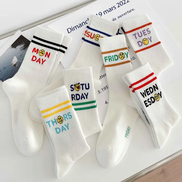 Ins Tide College Style Long Tube Sports Socks Outer Wear Set - Shop at LoveMi