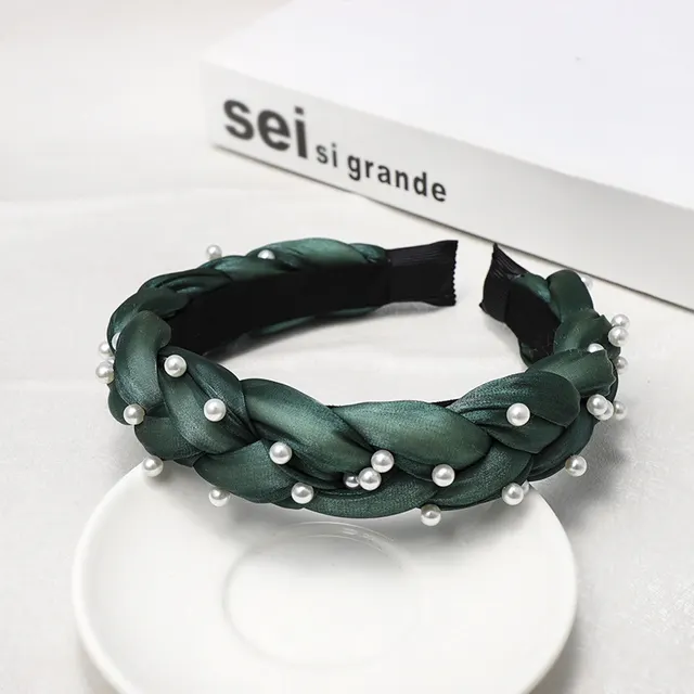 Handmade Twist Headband Net Celebrity Hair Accessories Green - Shop at LoveMi