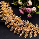 New European And American Hairband Bridal Headdress Crystal Jewelry - Gold Headdress