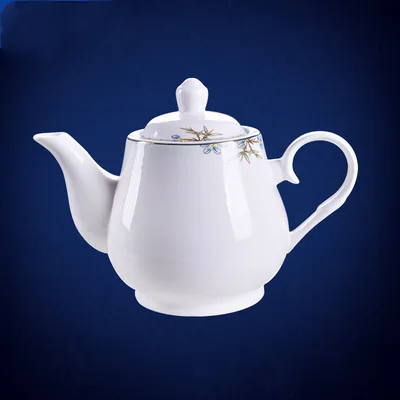 New Hotel Table Ceramic Dining Restaurant Kitchen Plate 880Ml Teapot - Shop at LoveMi