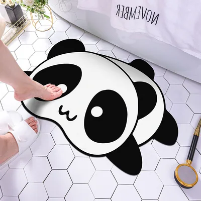 Diatom Mud Cartoon Bathroom Non slip Soft Floor Mat 4Style - Shop at LoveMi