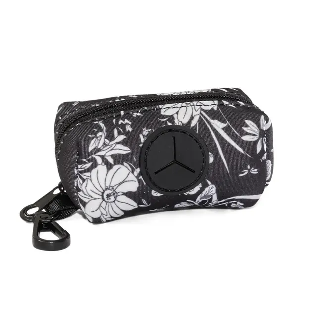 Pet Leash Vest Type Universal Chest Back Black And White Flower Bag - Shop at LoveMi