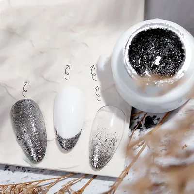 Nail Art Japanese Metal Painted Glue Platinum Glue Black - Shop at LoveMi