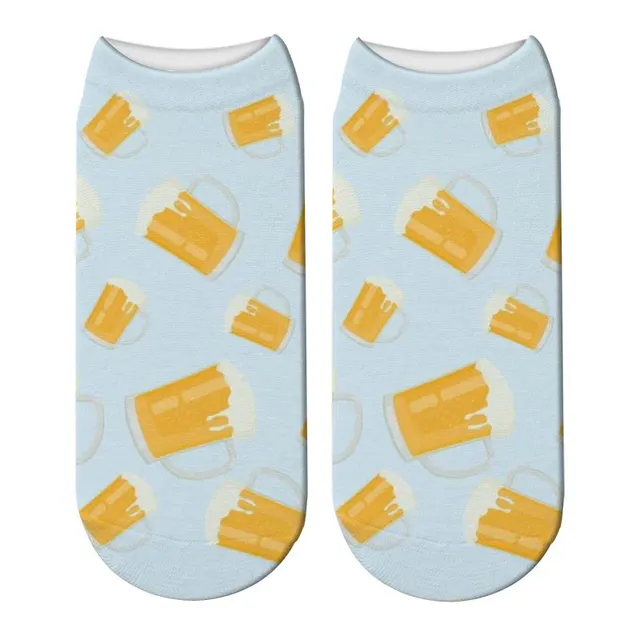 New Sneakers Print New 3D Women's Socks Beer5 - Shop at LoveMi
