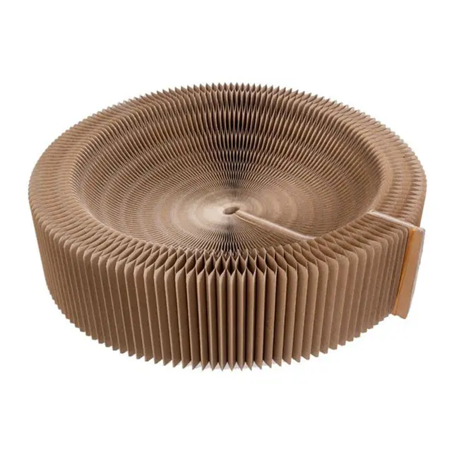 Corrugated Scratching Board Organ Nest Foldable Large Cat Toy Claw Sharpener Pet Supplies Brown - Shop at LoveMi