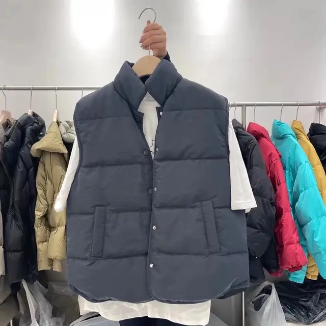 Women's Loose Waistcoat Fashion Trendy Jacket Dark Grey - Shop at LoveMi