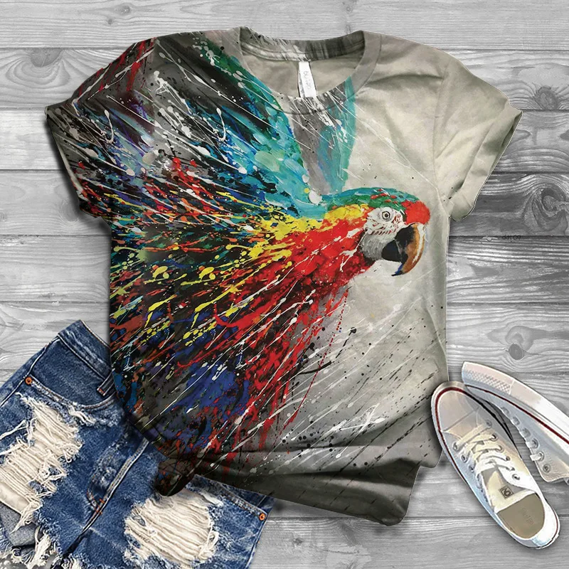 Printed Men's And Women's Tops Loose Short Sleeves Loose Casual T Shirts 14 Style - Shop at LoveMi