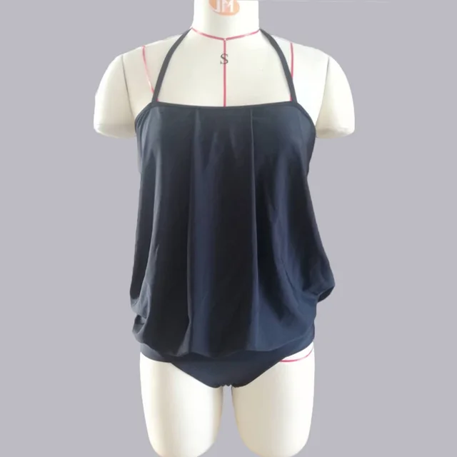 New Black Word Neck Wrap Chest Vest Briefs Swimsuit Suit Black - Shop at LoveMi