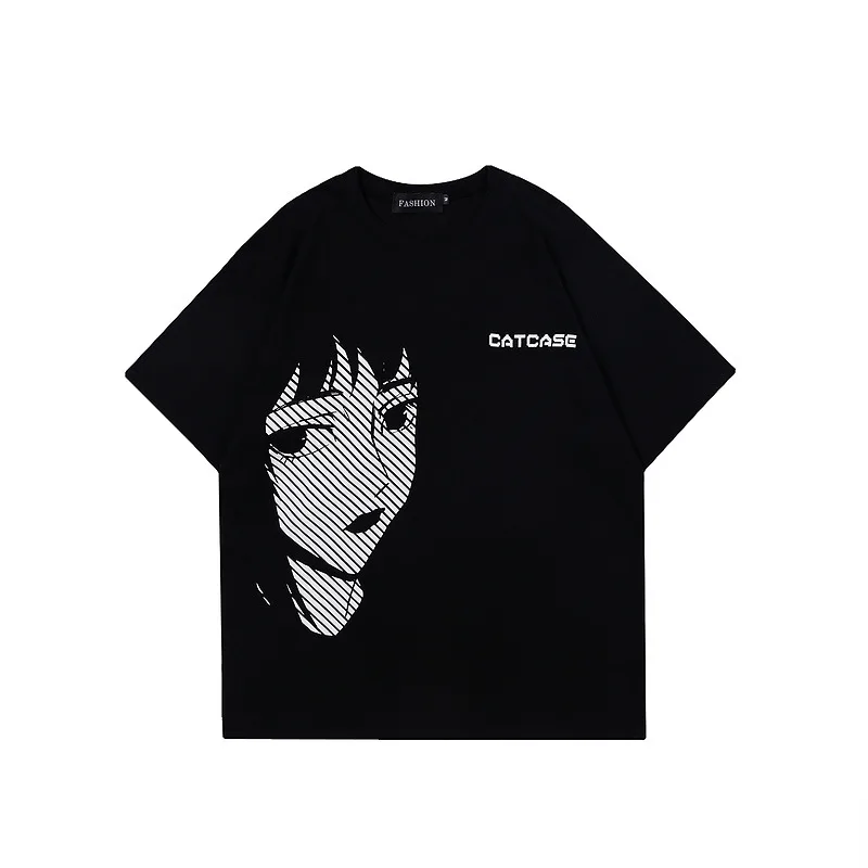 New Style Men's Loose Short Sleeve T-Shirt - Black