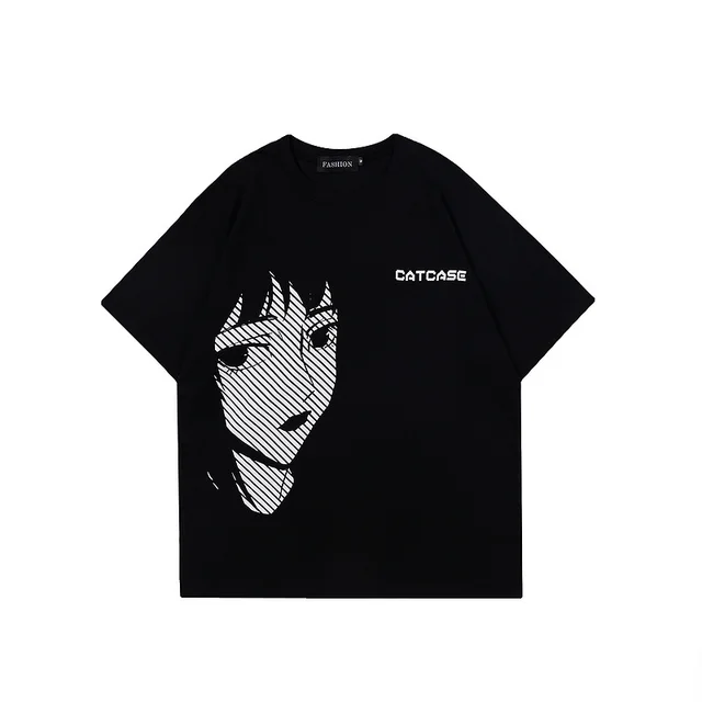 New Style Men's Loose Short Sleeve T Shirt Black - Shop at LoveMi