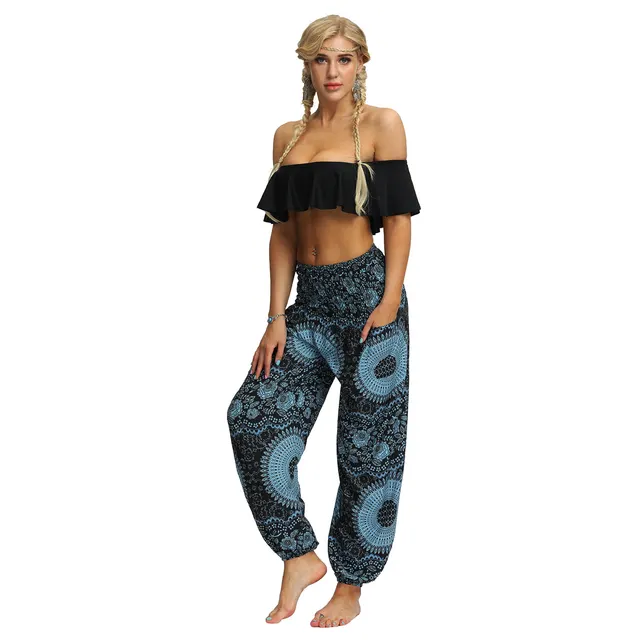 Women's Ethnic Sports Print Yoga Pants Yci062 - Shop at LoveMi