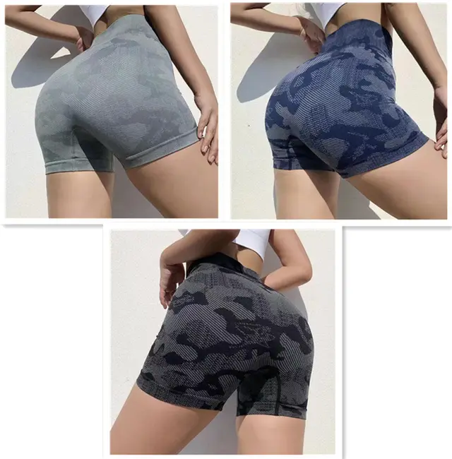 Women's High Waist Sports Fitness Yoga Shorts Set - Shop at LoveMi