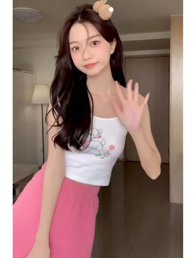 Camisole Cardigan High Waist Flared Jeans Singlesling - Shop at LoveMi