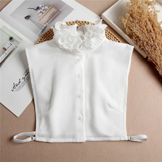 New Shirt Lace Fake Collar Stand Decoration White - Shop at LoveMi
