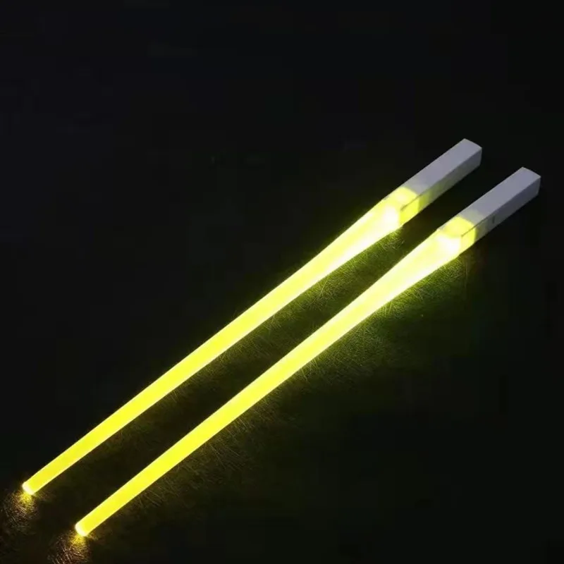 LED Light-emitting Chopsticks Light Stick Toys - Yellow