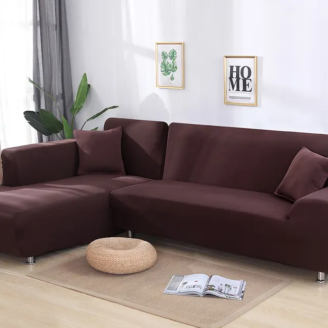 Tight Wrap Sofa Cover Elastic Sofa Cover Coffee - Shop at LoveMi