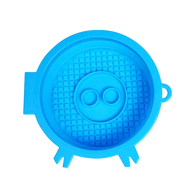 Multi functional Suction Cup Lick Pad Folds Slow Food Bowl Dark Blue - Shop at LoveMi