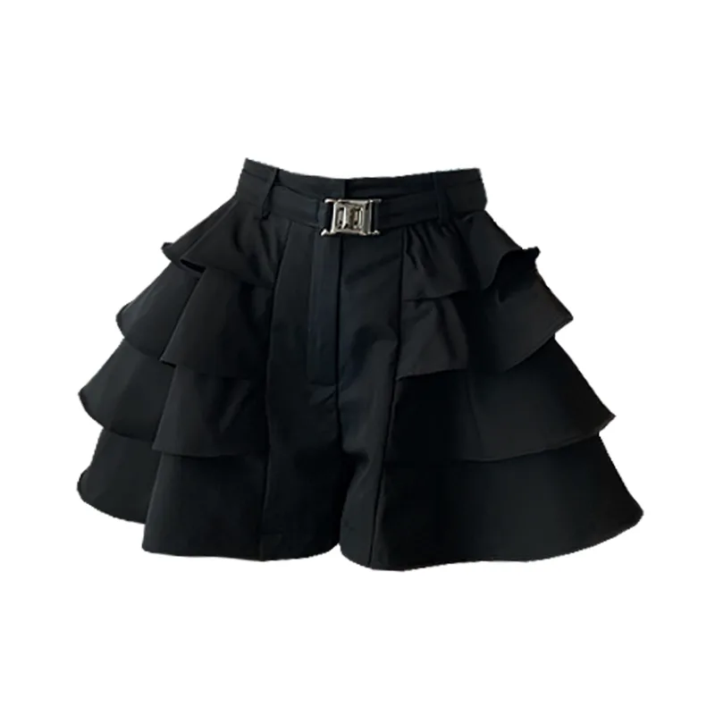 Ladies French Houndstooth Short Petite Skirt Black - Shop at LoveMi