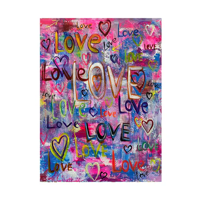Graffiti Canvas Painting Inspirational Poster Print Wall Gc4672 - Shop at LoveMi