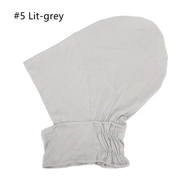 New Modal Elastic Bottoming Hat High Elastic Mercerized Cotton Light Grey - Shop at LoveMi