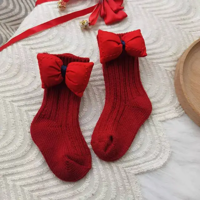 Children's Spanish Christmas Stockings Fall Winter Red - Shop at LoveMi